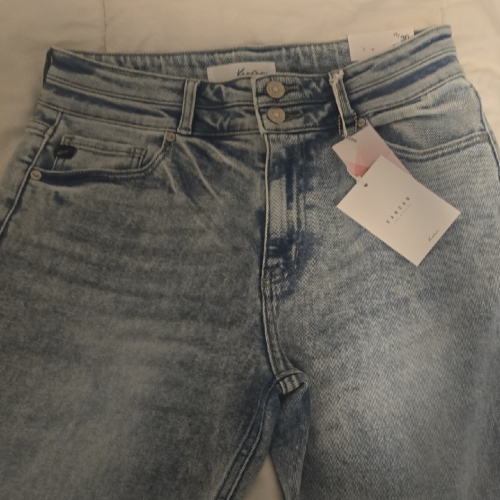 KanCan High Rise Acid Wash Jeans